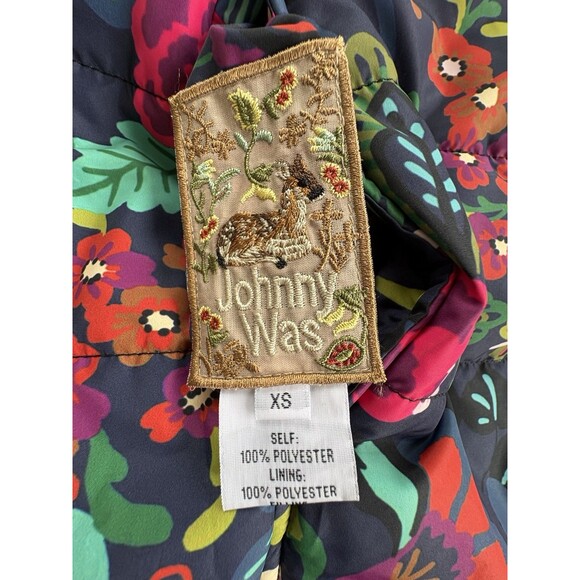 NWOT XS Johnny Was Mauri Puffer Zip Front Hooded Reversible Jacket C40223 $435 - Picture 14 of 16